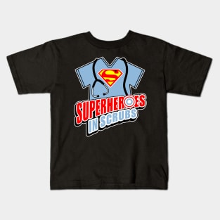 Superheroes in Scrubs Nurse Gift Kids T-Shirt